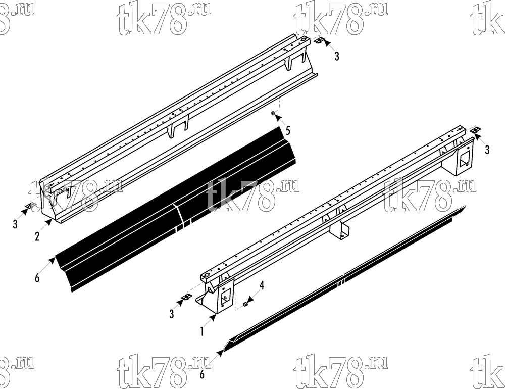 Каталог запчастей для Thermo King ATHENIA S805 N/W 1000, 1004 AIR INTAKE - NARROW W/O FA DAMPER (007377) - 3/2007 & after