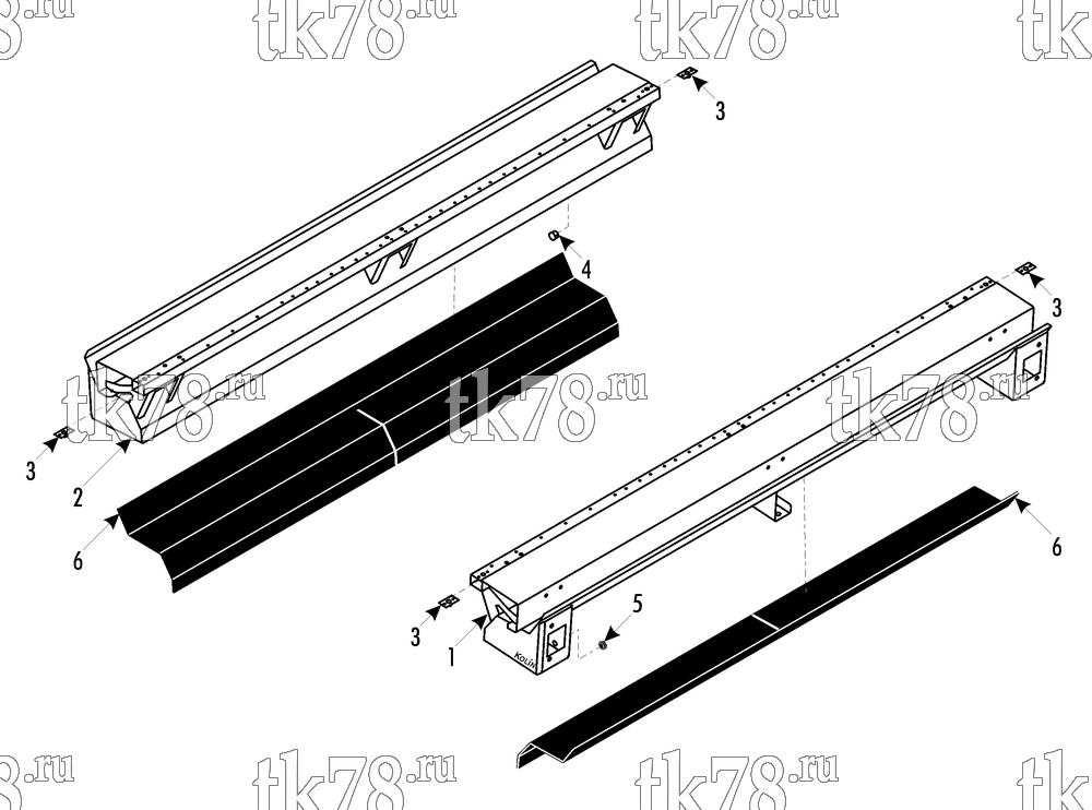 Каталог запчастей для Thermo King ATHENIA S805 N/W 1000, 1004 AIR INTAKE WIDE W/O FA DAMPER (007379) - 3/2007 & after