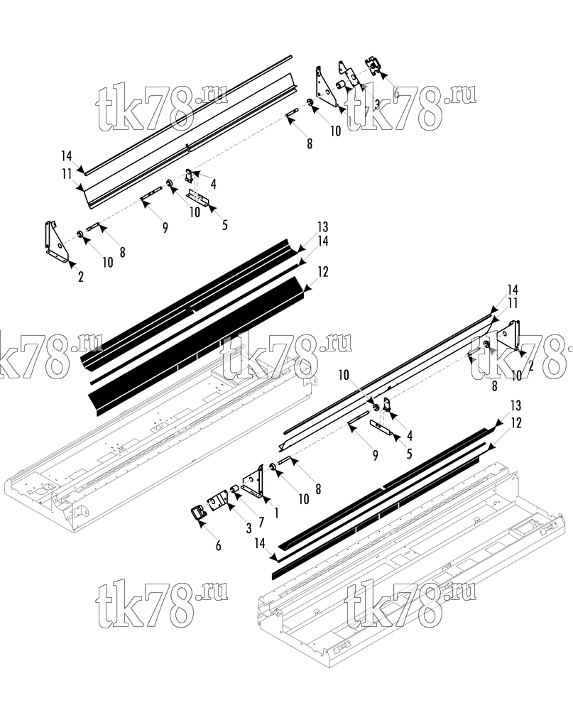 Каталог запчастей для Thermo King ATHENIA MKII S960 W 1004 TORINO IVECO FRESH AIR COMPONENTS