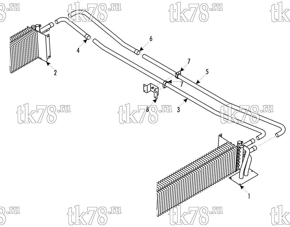 Каталог запчастей для Thermo King ATHENIA MKII S960 W 1004 TORINO IVECO TUBE HEATING