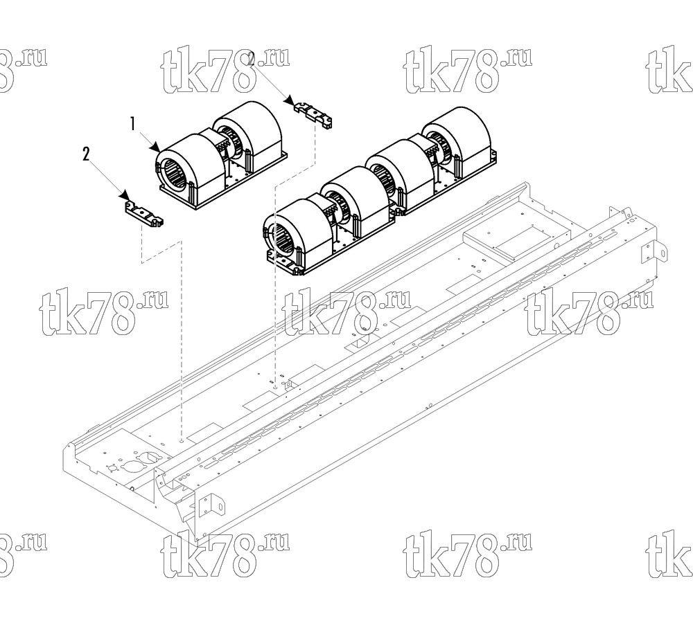 Каталог запчастей для Thermo King ATHENIA MKII S960 W 1004 TORINO IVECO BLOWER