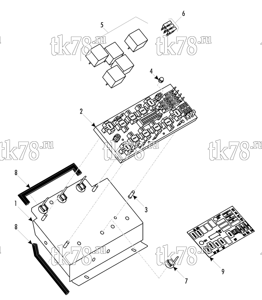 Каталог запчастей для Thermo King  CONTROLLER RIGHT