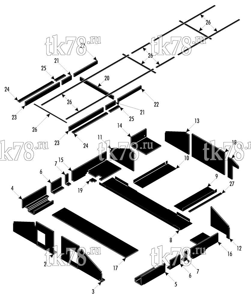 Каталог запчастей для Thermo King LRV-8T VR3 INSULATION GROUP