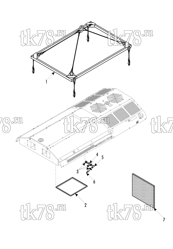 Каталог запчастей для Thermo King LRV-8T VR3 UNIT MOUNTING