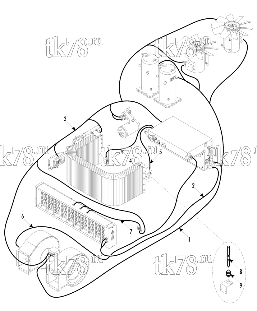 Каталог запчастей для Thermo King LRV-8T VR3 ELECTRICAL COMPONENTS
