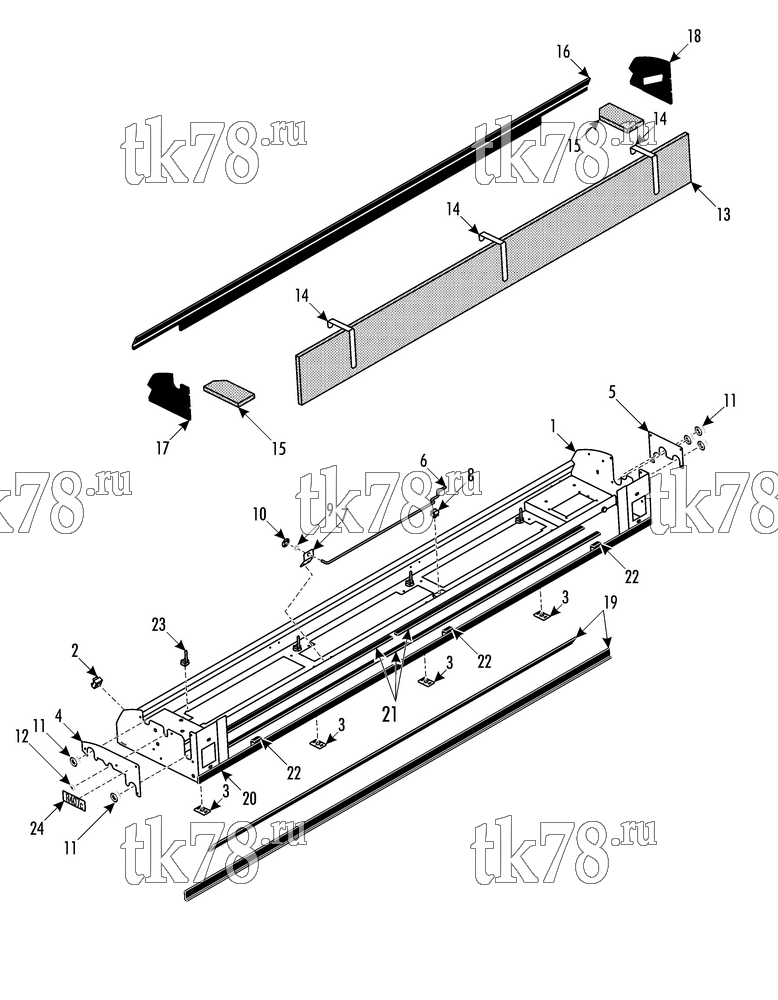 Каталог запчастей для Thermo King ATHENIA E800 HYBRIDBUS R407C SINUS FILTER EVAPORATOR BASE 2