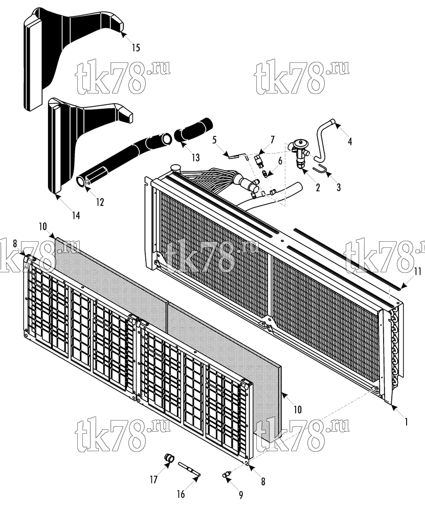 Каталог запчастей для Thermo King LRC 35 MKII AUBAGNE EVAPORATOR