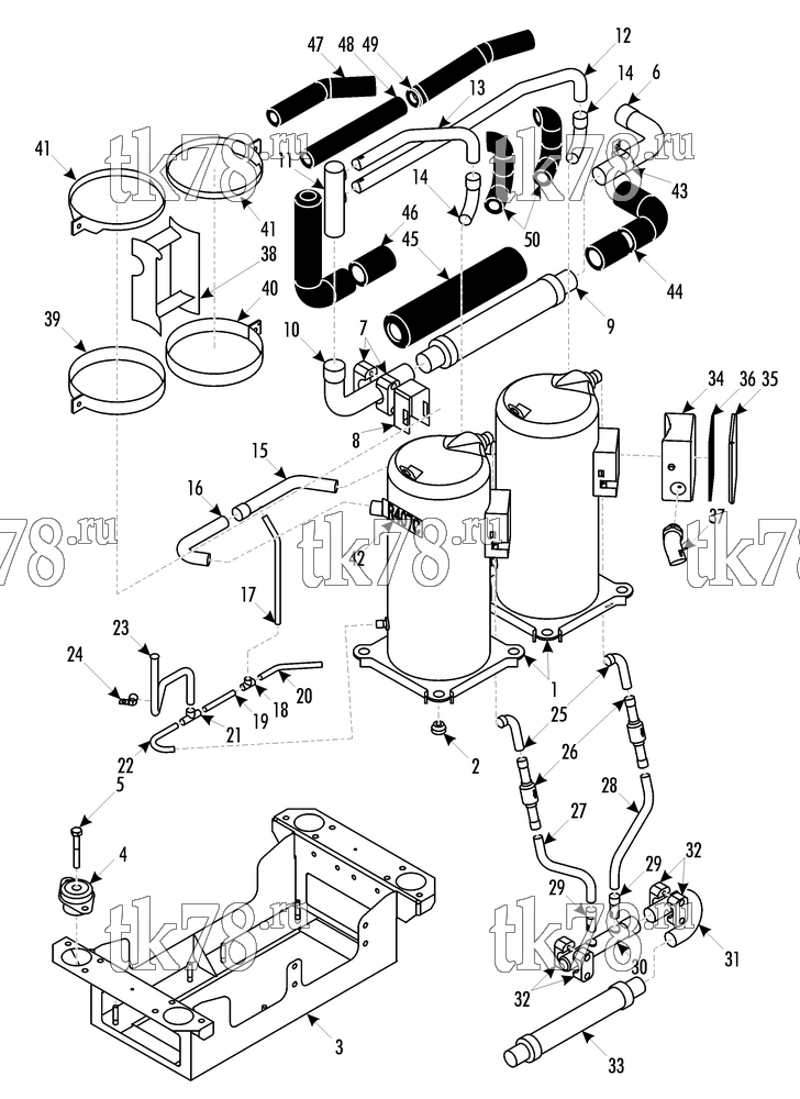 Каталог запчастей для Thermo King LRC 35 TNN1 COMPRESSOR