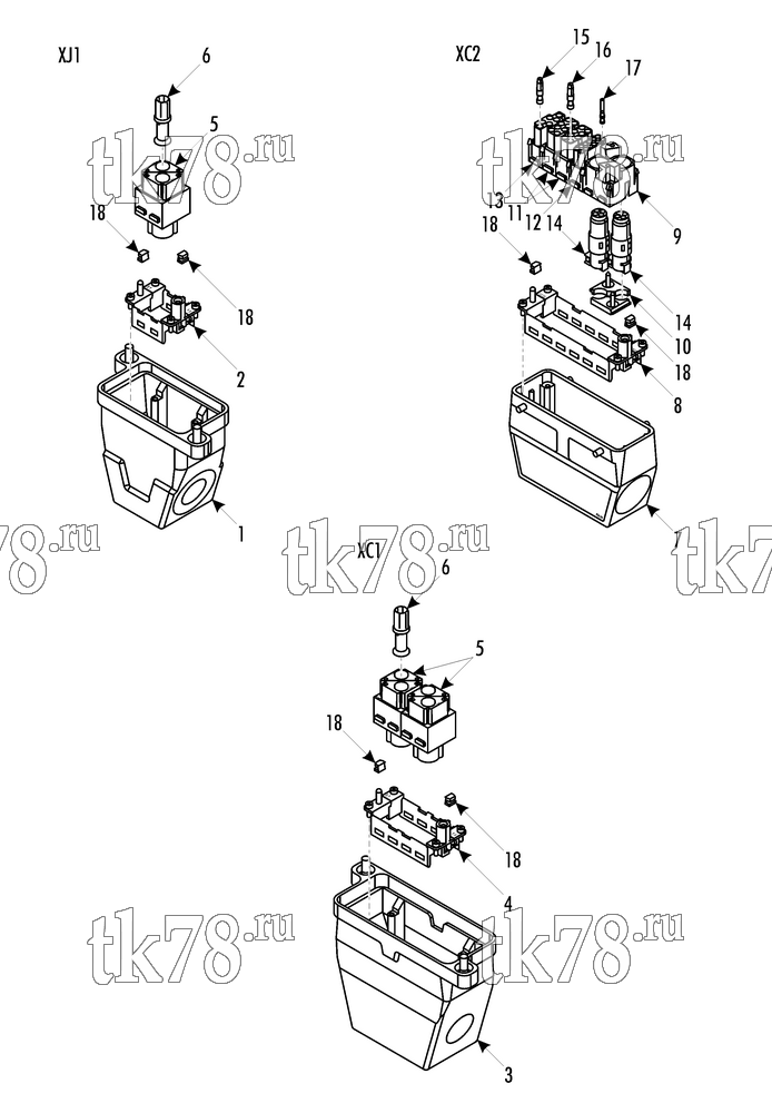 Каталог запчастей для Thermo King  MATING CONNECTORS