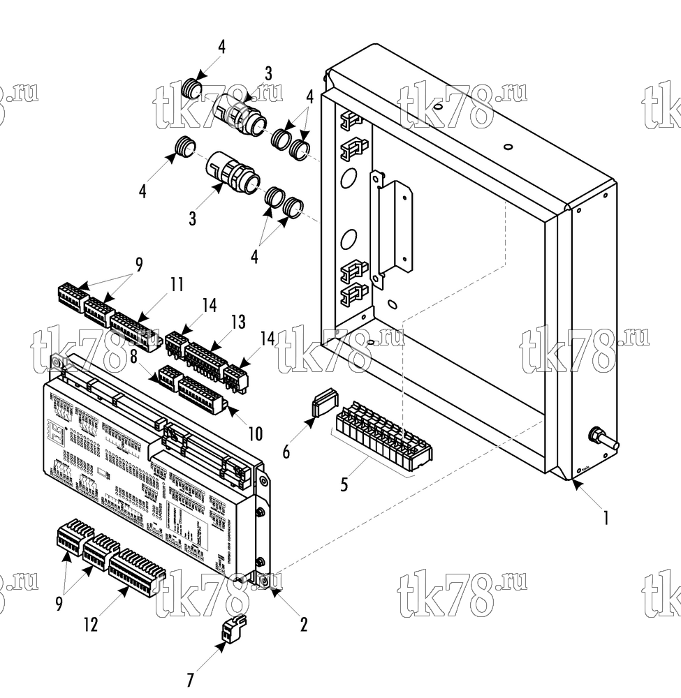 Каталог запчастей для Thermo King RAC 40 TNN1 CONTROLLER BOX