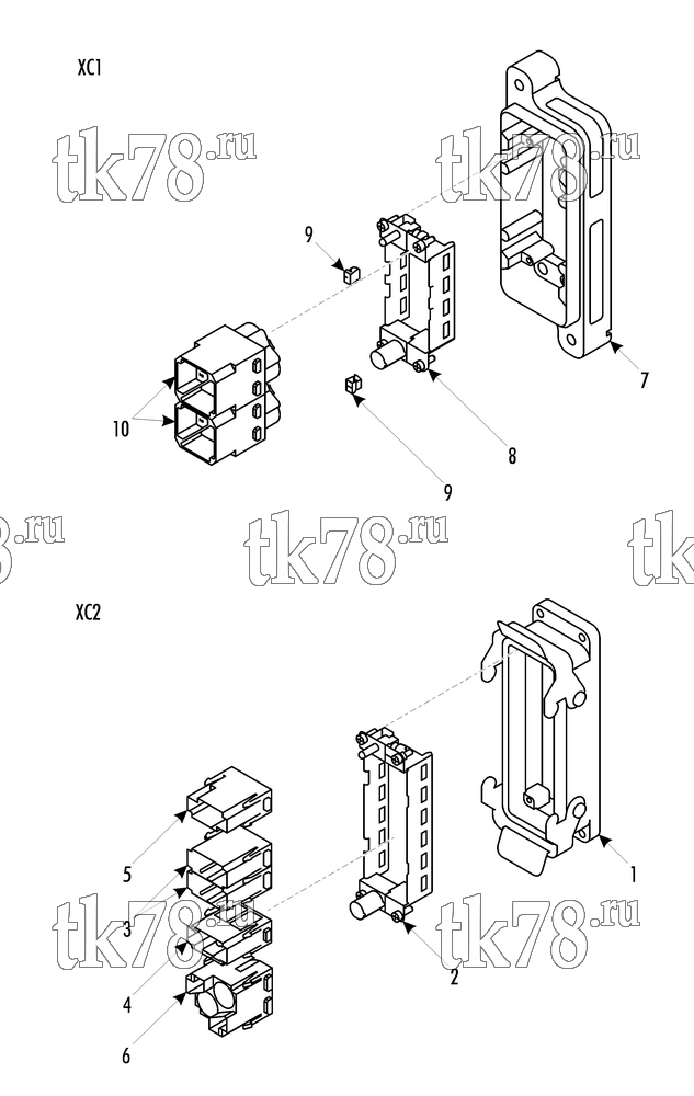 Каталог запчастей для Thermo King RAC 40 TNN1 MAIN UNIT CONNECTORS