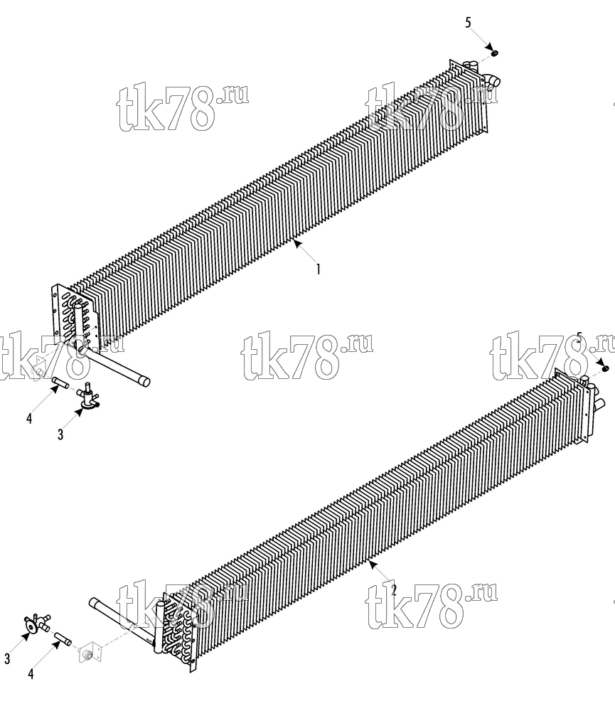 Каталог запчастей для Thermo King X900 AdvanTech EVAPORATOR COIL/HEATER