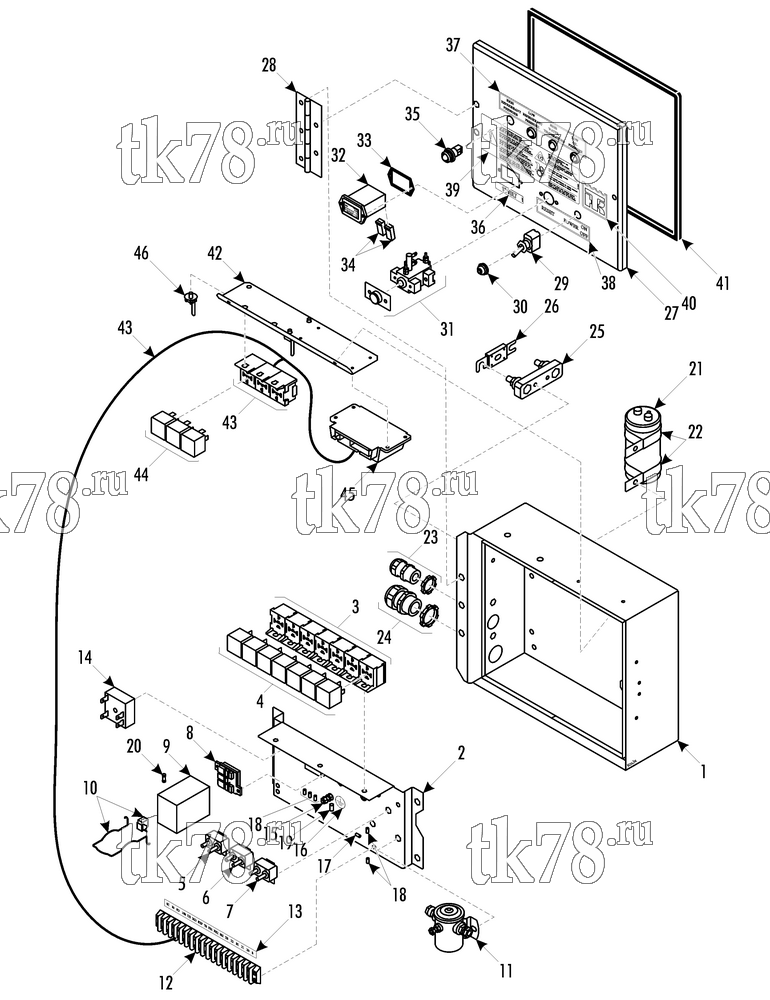 Каталог запчастей для Thermo King  CONTROL BOX - CANAIRE