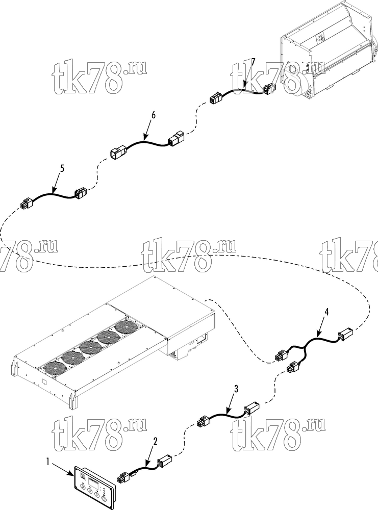 Каталог запчастей для Thermo King AT16-M1 HARNESS UNIT CAN