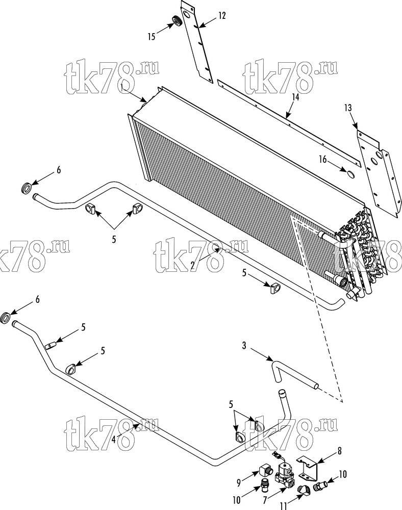Каталог запчастей для Thermo King TH14-M4 HEATER COMPONENTS (W/ REMOTE WATER VALVE)
