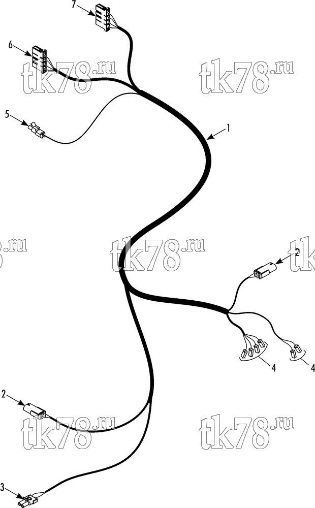 Каталог запчастей для Thermo King  AC HARNESS (2/12 & After)