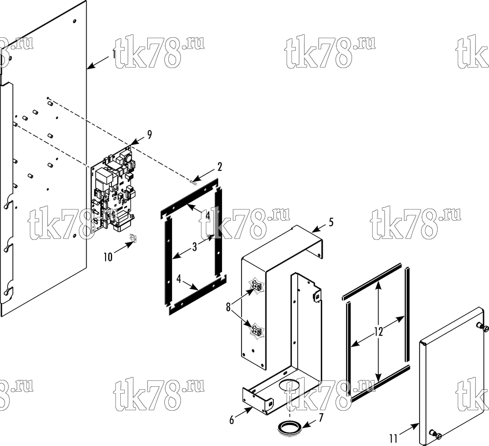 Каталог запчастей для Thermo King HK-430 & HK-430 HO CONTROL BOX
