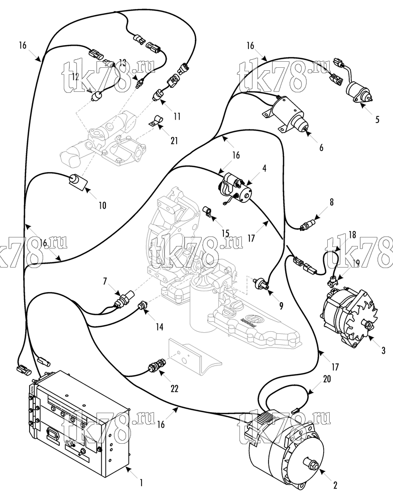Каталог запчастей для Thermo King  ELECTRICAL COMPONENTS