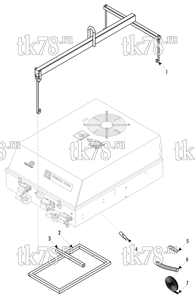 Каталог запчастей для Thermo King RAC 4 W1 UNIT MOUNTING
