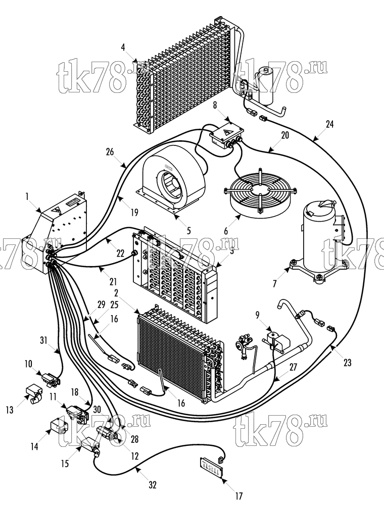 Каталог запчастей для Thermo King  ELECTRICAL COMPONENTS