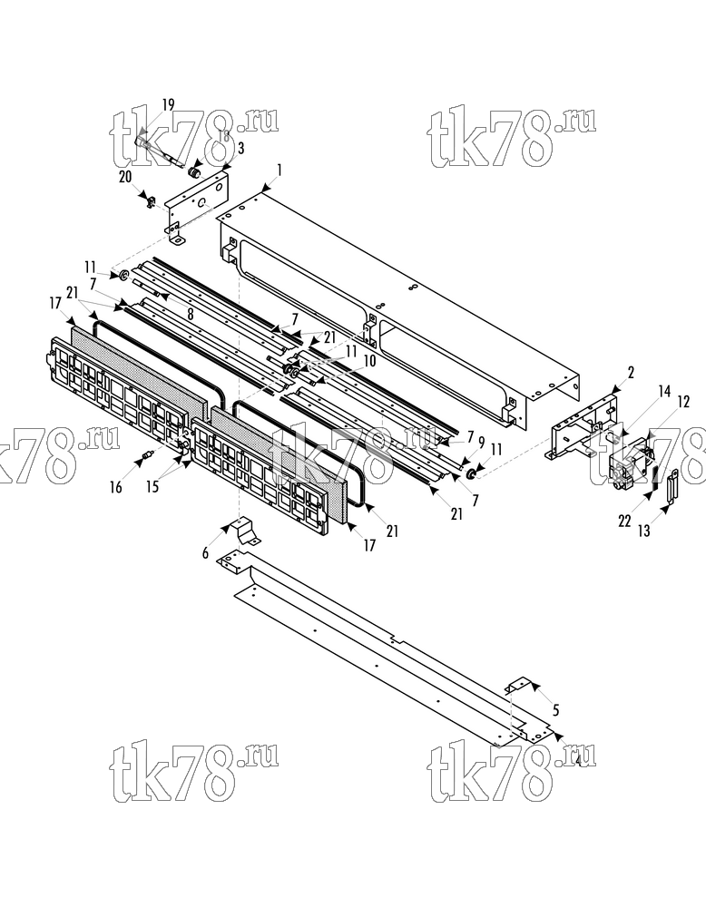 Каталог запчастей для Thermo King LRC 26 kW MKII REMAR GT4 FRESH AIR (096701)