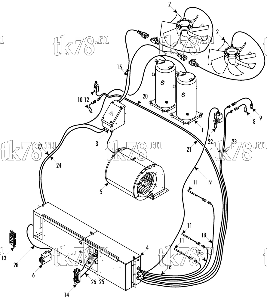 Каталог запчастей для Thermo King  ELECTRICAL COMPONENTS