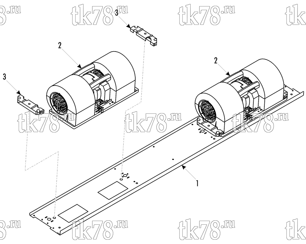Каталог запчастей для Thermo King ATHENIA MKII DS500 N 1004 BLOWERS