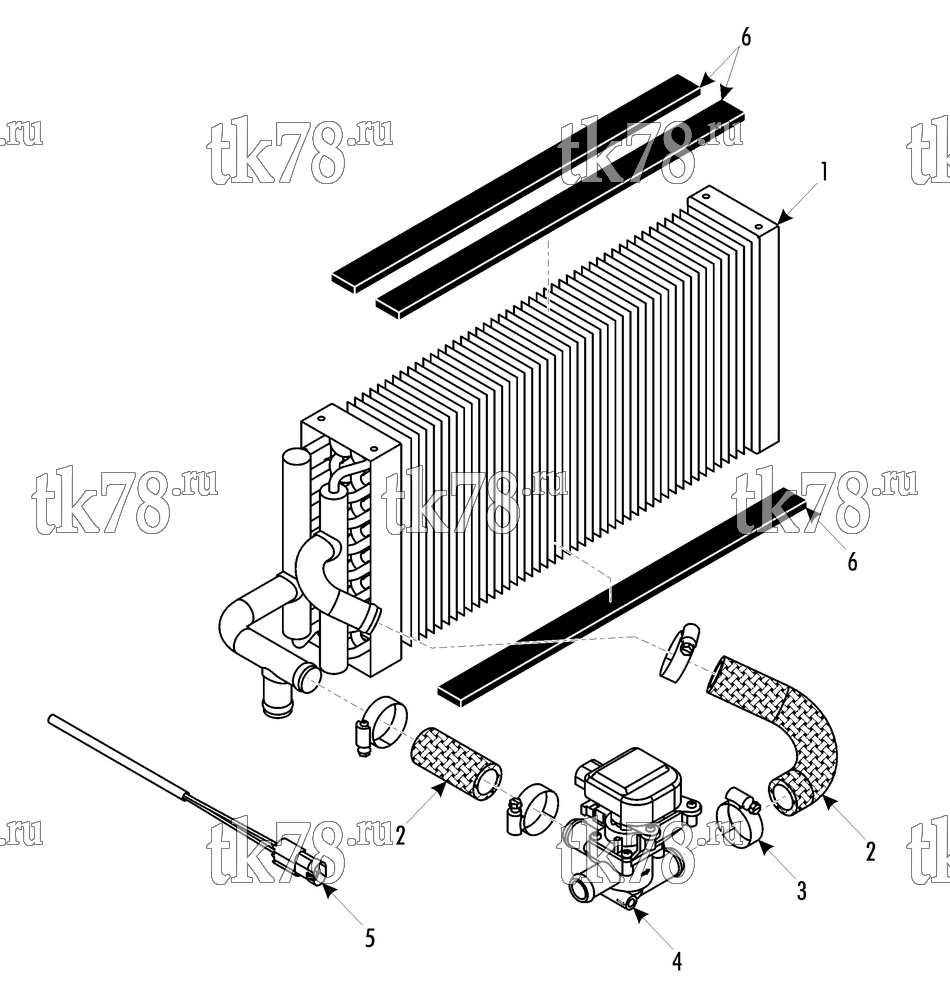 Каталог запчастей для Thermo King Front Box MILLEN 600455 HEATER