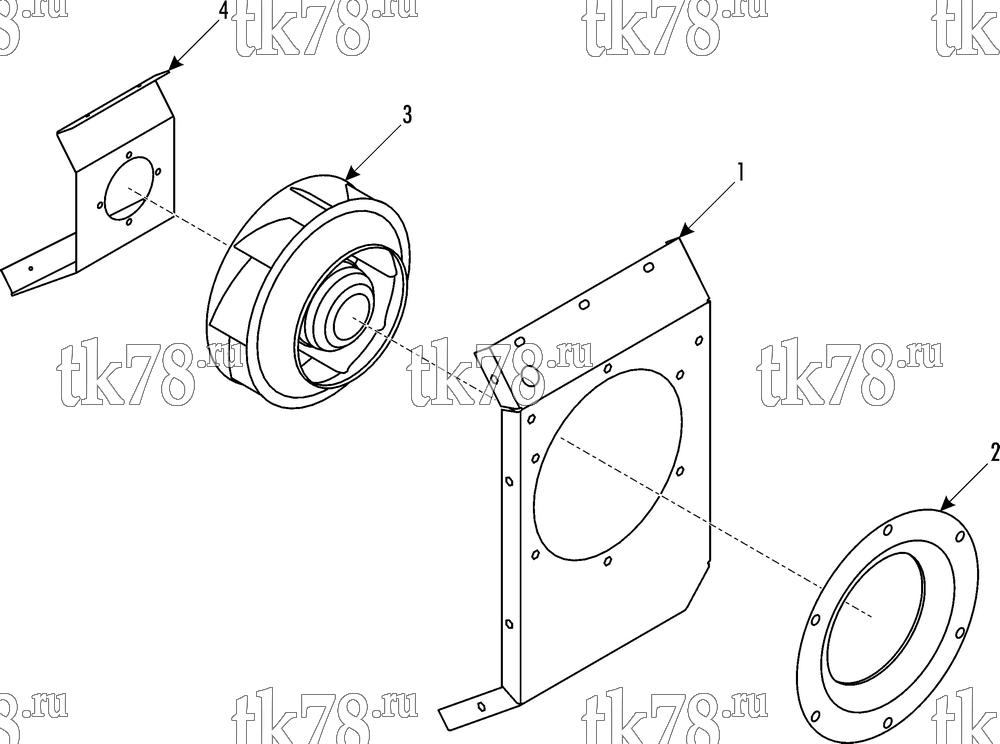 Каталог запчастей для Thermo King LOCO AUZ BLOWER