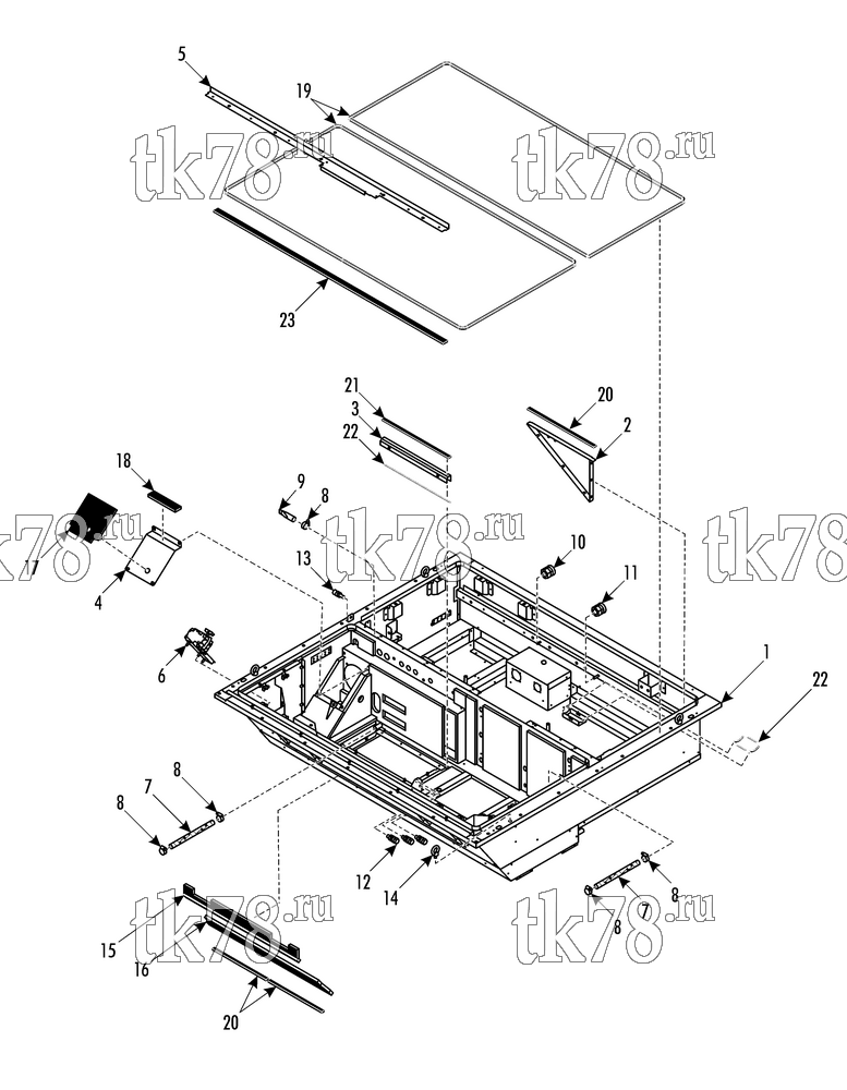 Каталог запчастей для Thermo King LOCO AUZ FRAME