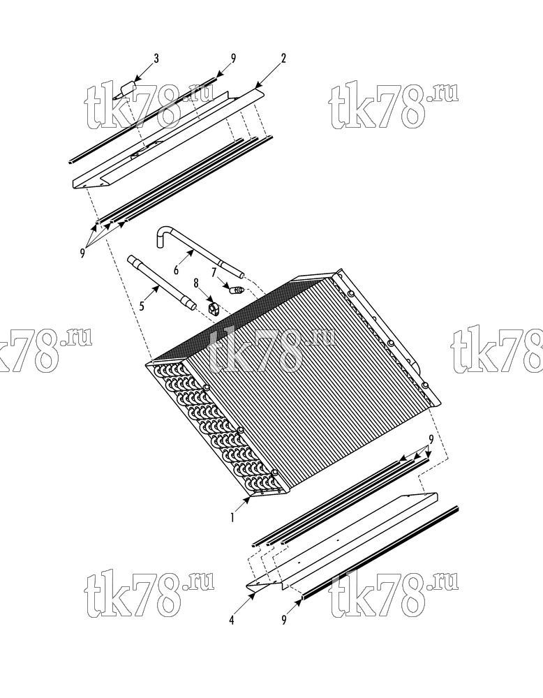 Каталог запчастей для Thermo King LOCO AUZ CONDENSER