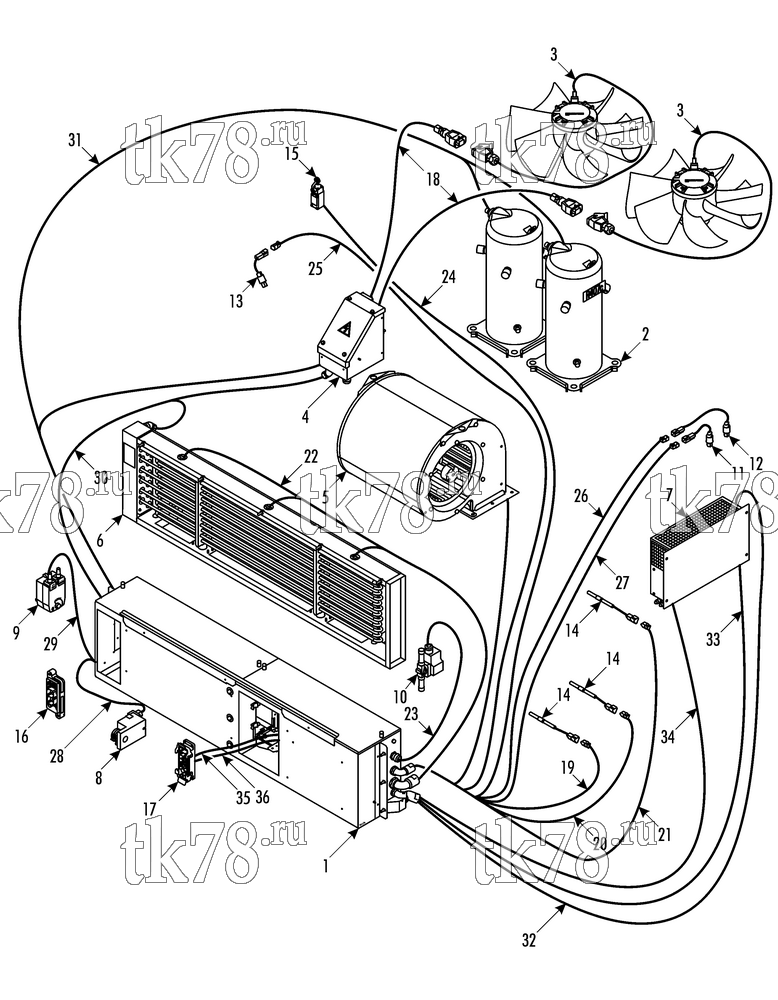 Каталог запчастей для Thermo King  ELECTRICAL COMPONENTS