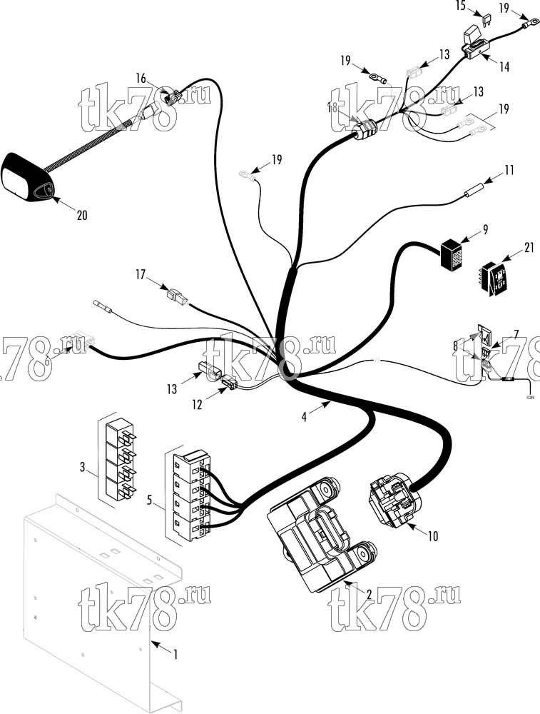 Каталог запчастей для Thermo King TriPac EVOLUTION DPF CONTROLLER & HARNESS (2/12 & After)