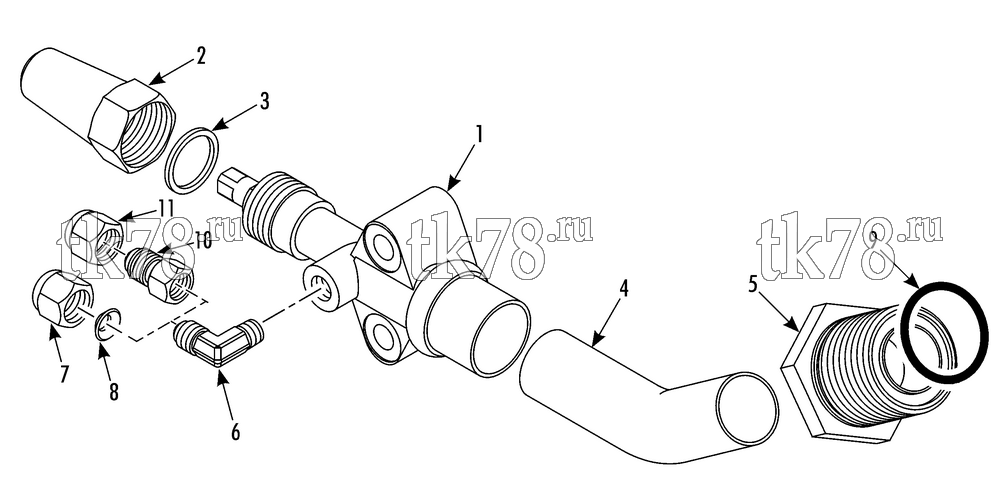 Каталог запчастей для Thermo King T15-M1 VALVE ASSEMBLY - SUCTION