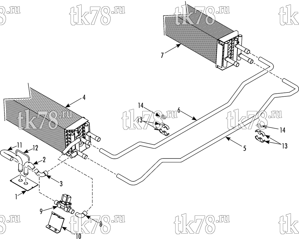 Каталог запчастей для Thermo King AT17-M8 HEATER COMPONENTS