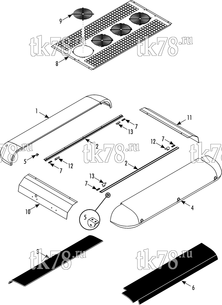 Каталог запчастей для Thermo King AT17-M8 COVERS