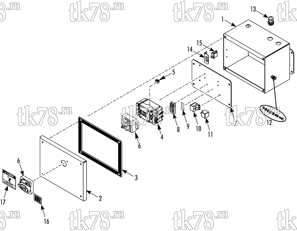 Каталог запчастей для Thermo King TEA14-M5 REMOTE DISCONNECT BOX