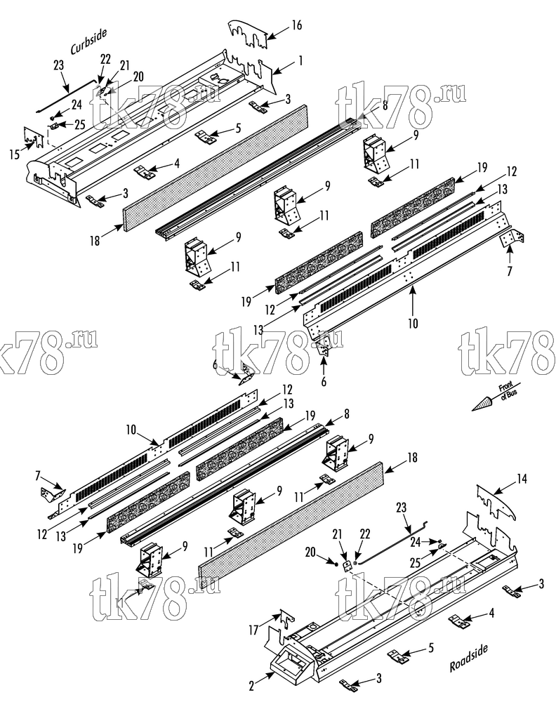 Каталог запчастей для Thermo King  EVAPORATOR FRAME w/FILTER