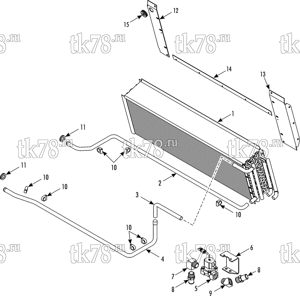 Каталог запчастей для Thermo King TEA14-M6 HEATER COMPONENTS