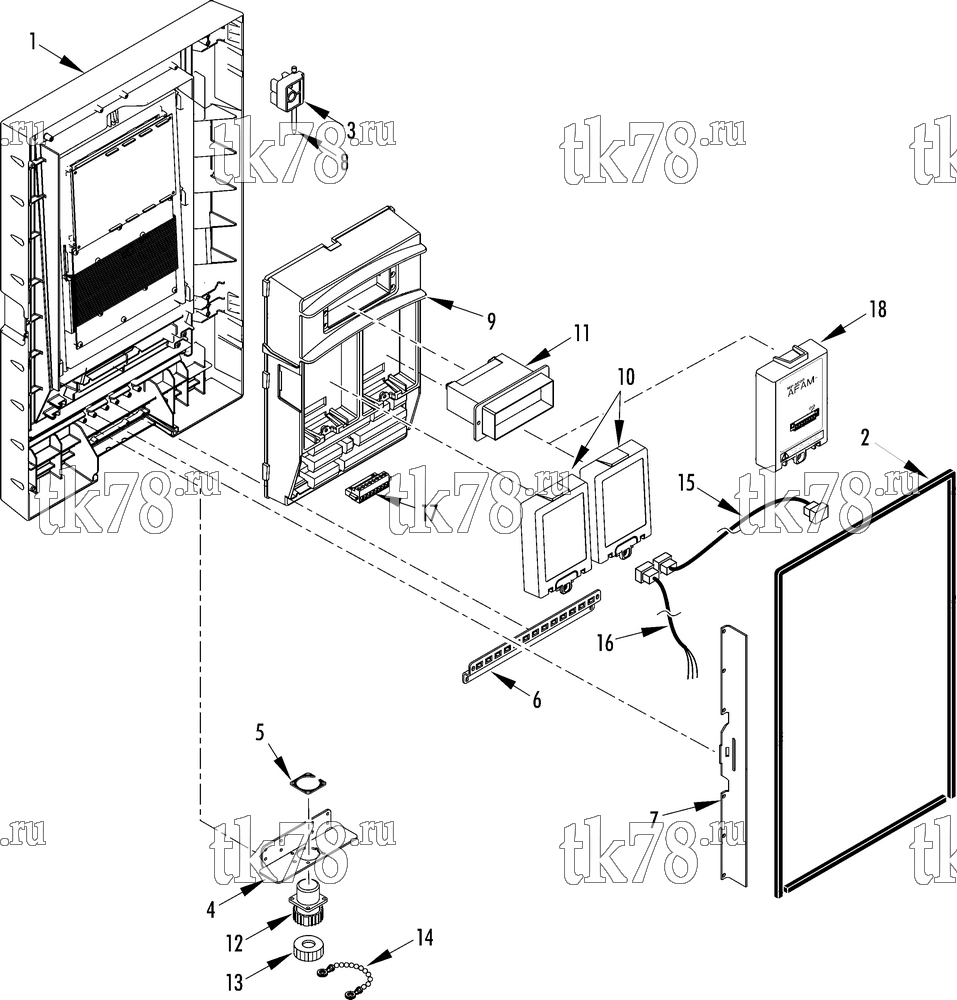 Каталог запчастей для Thermo King MAGNUM SL mP-4000 CONTROL BOX DOOR (mP-4000)