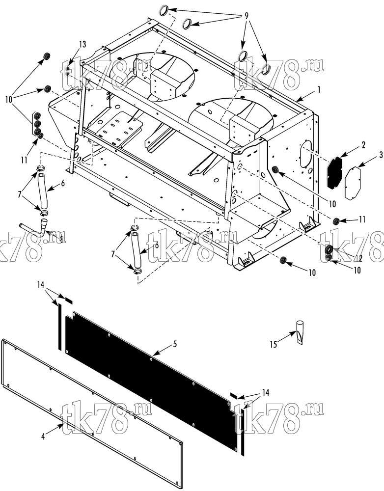 Каталог запчастей для Thermo King TEA14-M5 FRAME