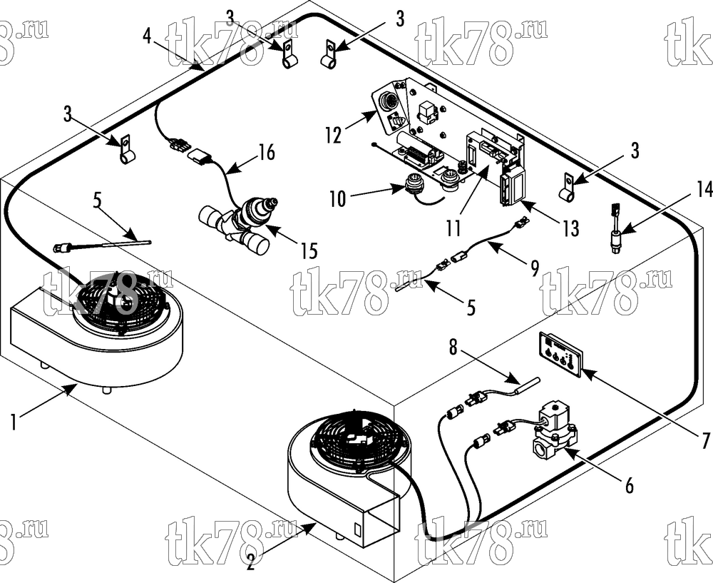 Каталог запчастей для Thermo King  ELECTRICAL COMPONENTS (RLF1E)