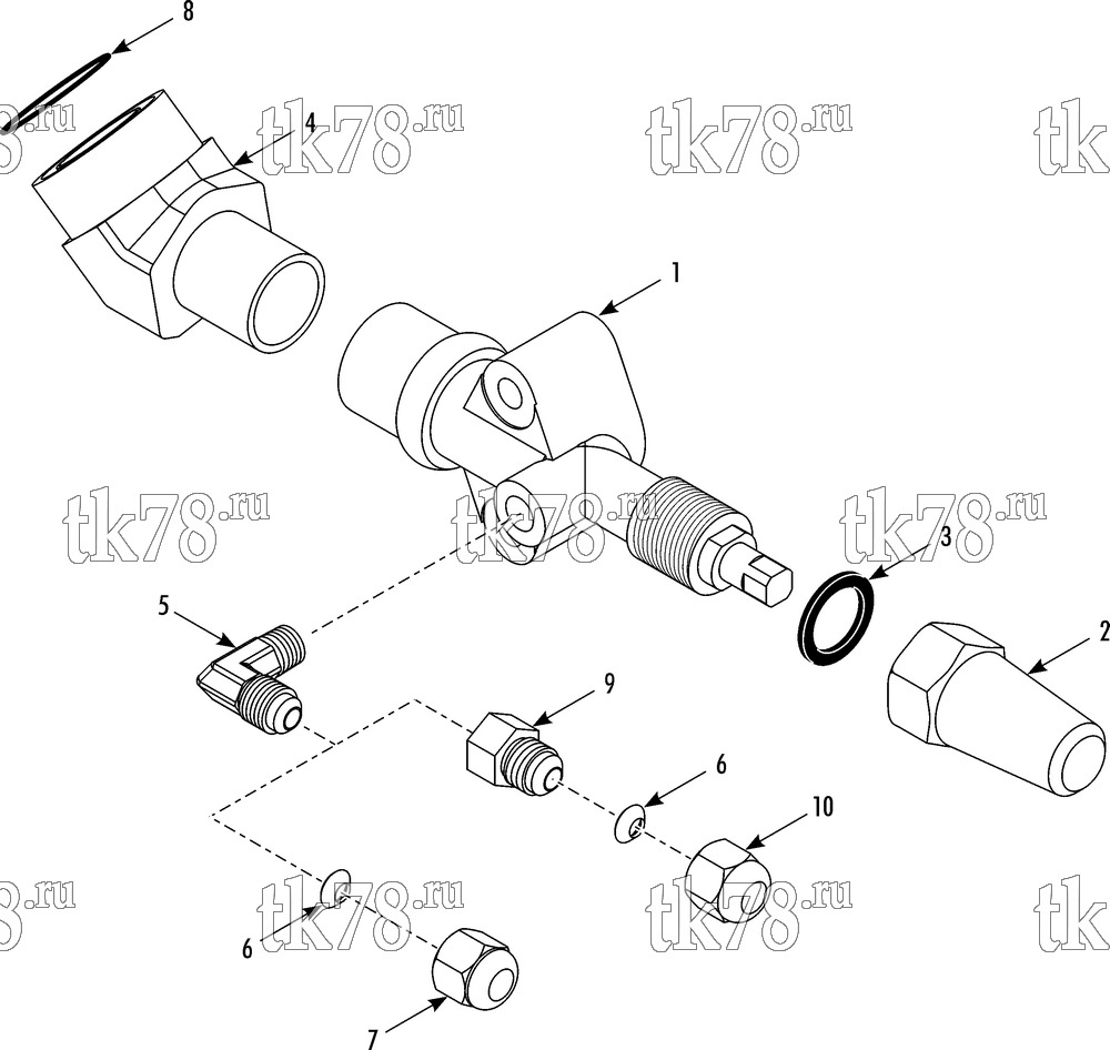 Каталог запчастей для Thermo King T13-M60 VALVE ASSEMBLY - SUCTION