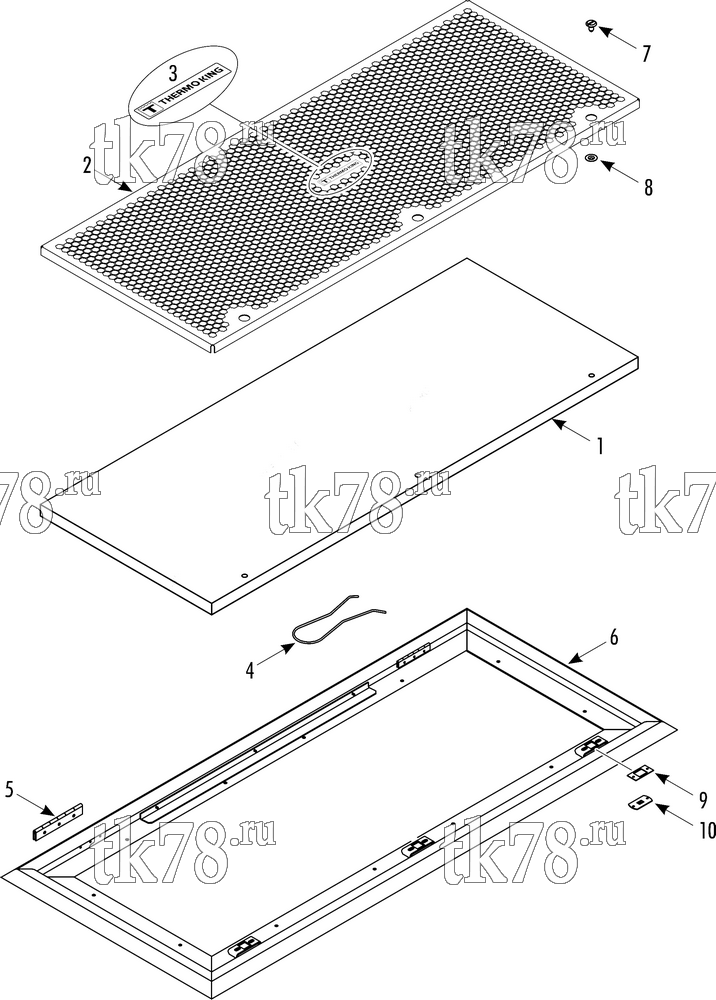 Каталог запчастей для Thermo King X500 AP RETURN AIR (703116)