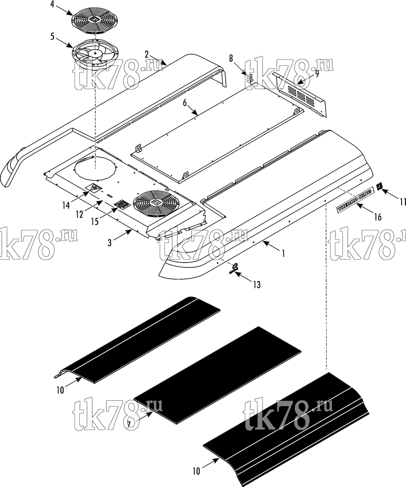 Каталог запчастей для Thermo King  COVERS