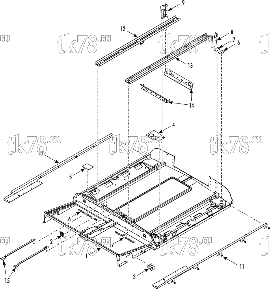 Каталог запчастей для Thermo King X500 AP FRAME