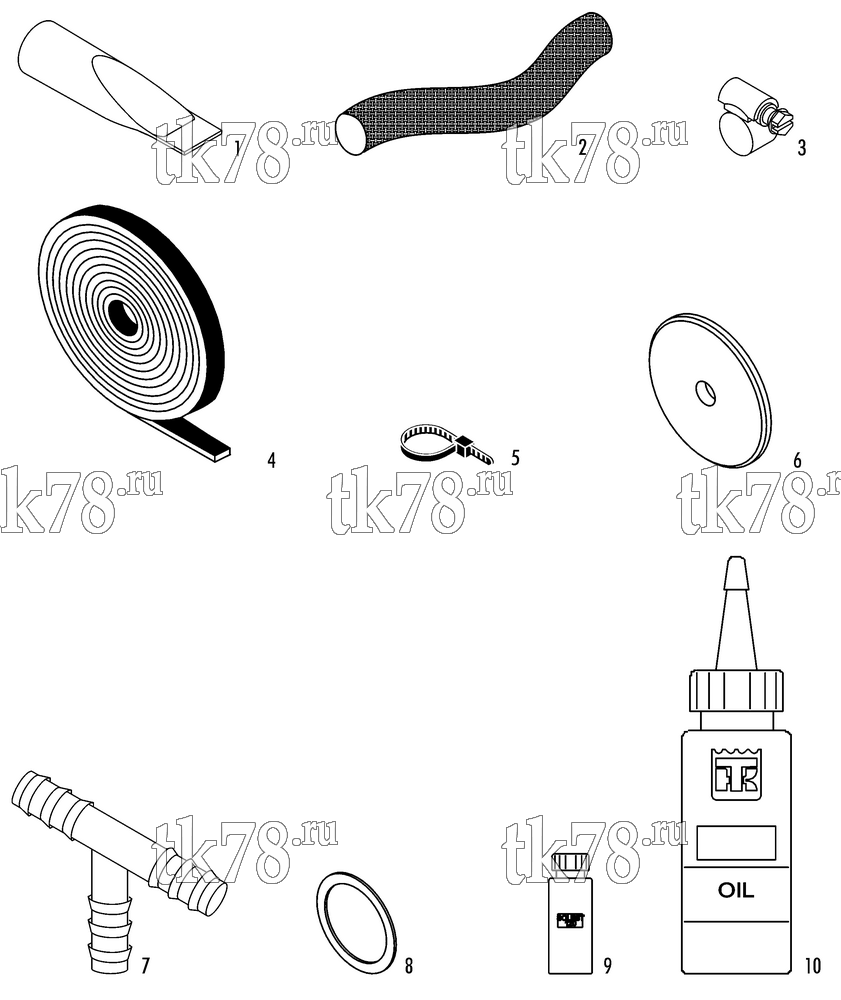 Каталог запчастей для Thermo King X500 AP INSTALLATION COMPONENTS