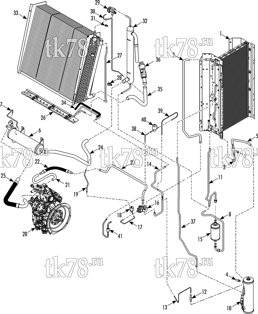 Каталог запчастей для Thermo King SB-330 & SB-330 RR 30 REFRIGERATION COMPONENTS (12/11 & after, w/ Micro Channel Coil)
