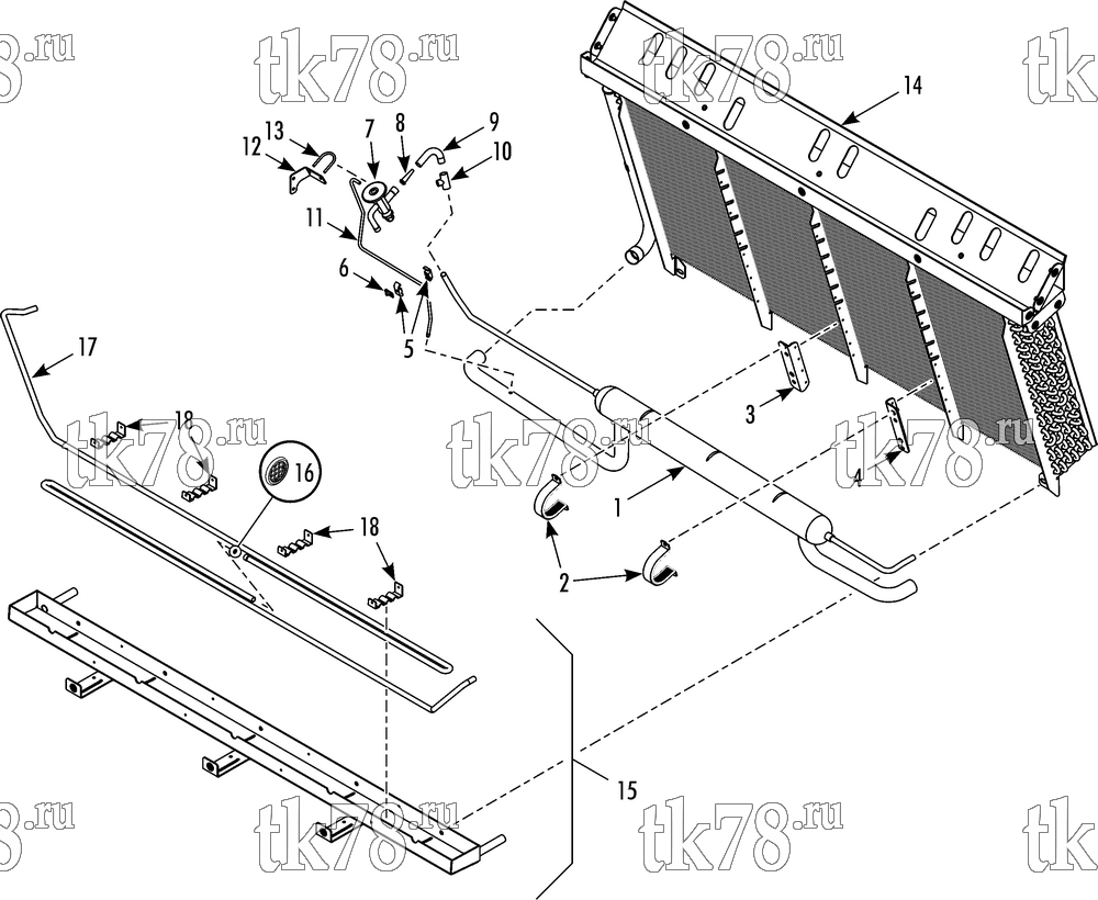 Каталог запчастей для Thermo King PRECEDENT S-600 REFRIGERATION EVAPORATOR