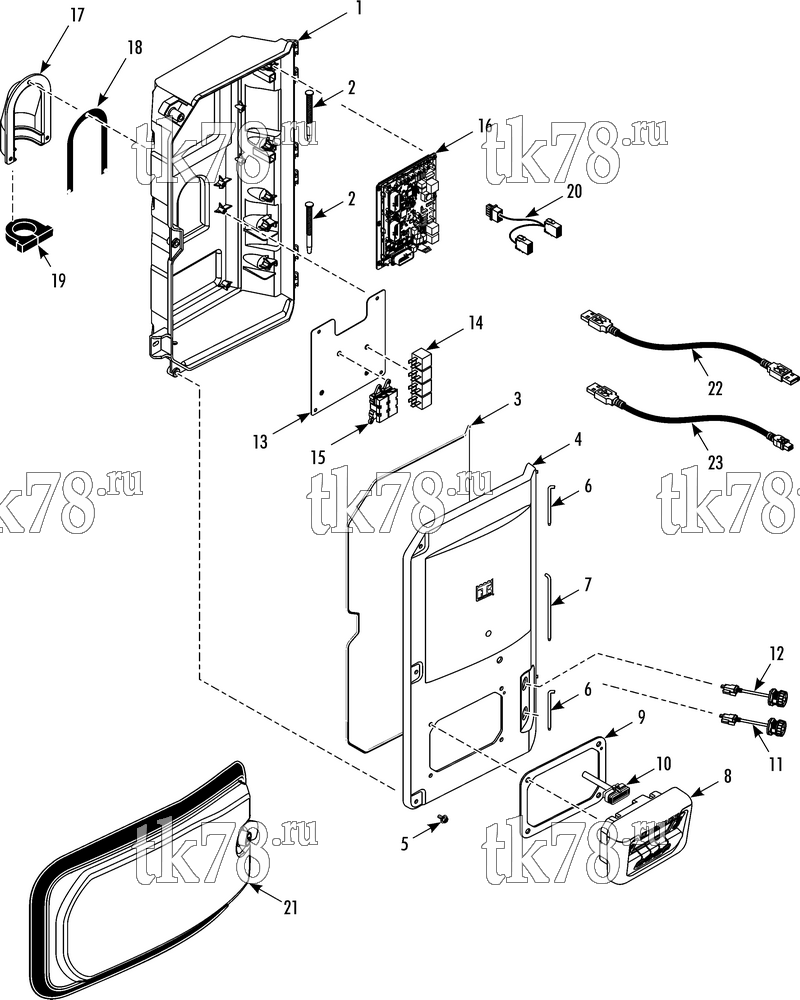 Каталог запчастей для Thermo King PRECEDENT S-600 CONTROL BOX S-600